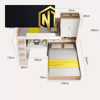 Giường tầng đa năng
